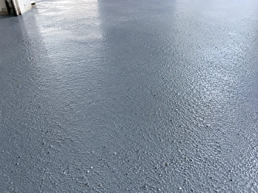 Solid color epoxy finish sample